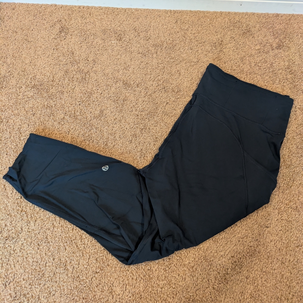 Lululemon Navy Fast And Free 23"